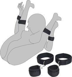 Sexual restraint wrist and thigh cuffs BDSM restraint set female sex toy adjustable leg handcuffs suitable for couples and beginners SM games Z7MX