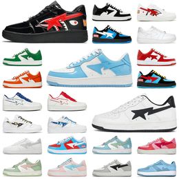 Designer Running Shoes Low men Sneakers Patent Leather Black White Red Blue Camouflage Skateboarding jogging Sports Star Trainers 36-45