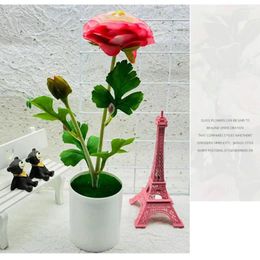 Decorative Flowers Premium Artificial Potted Flower Plants For Home Decor Colorful Bonsai Ornaments Room Bedroom Garden Faux