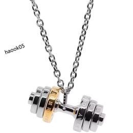 Hot Popular Dumbbell Fitness Trend Card Top High Quality for Women Snake Pendants Thick Necklace Suit Fine Custom Luxurious Jewellery Earrings