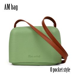Bags 2020 AMbag Obag O bag Style O Pocket Waterproof Mini Candy Colour with Leather Belt Strap Women Silica Gel Flap Handbag