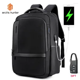 School Bags Mens USB Charging Waterproof Backpacks 15.6inch Laptop Male Multifunctional Travel Bagpack Backpack