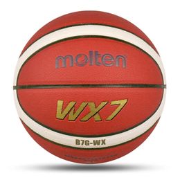 Molten Basketball Ball Official Size 765 PU High Quality Outdoor Indoor Match Training Men Women baloncesto 240407