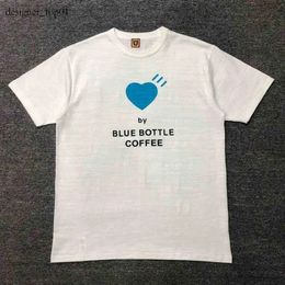 Human Made brand desigenr Men's T-shirts Good Quality Blue Heart Fashion summer T-shirt Men 1 1 Human Made Oversized Women T Shirt Cotton Tee Mens Clothing
