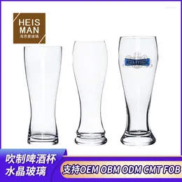 Wine Glasses Withered Craft Crystal Glass Beer Cup KTV Bar Large Capacity Draught Waist Collection Juice Customised Whol