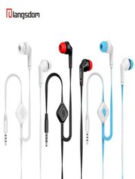 Original Earphone Langsdom JD88 JD89 Earphone Super Bass Professional Headset with Microphone for Xiaomi iphone samsung auriculare2959407