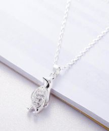 Temperament Rhinestone Personality Cute Penguin Shiny Literary Versa 925 Sterling Silver Clavicle Chain Female Necklace Chokers2364100