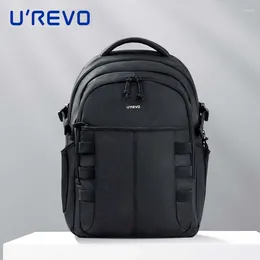 Backpack UREVO Multi-function 4 Levels Waterproof Large Capacity Business Travel Compartment Storage For Work
