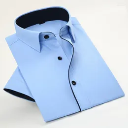 Men's Dress Shirts Arrival Brand Twill Short Sleeve Business Formal For Men Fashion Clothes