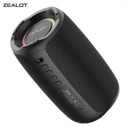 Collection ZEALOT S61 Portable Bluetooth Speaker Double Diaphragm Wireless Subwoofer Waterproof Outdoor Sound Box 240419