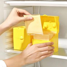 Storage Bottles Sliced Cheese Container Slice Holder Butter Block Box Saver Keeper For Fridger