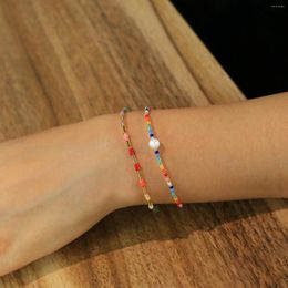 Charm Bracelets C.QUAN CHI Pearl Thin Strand Bracelet For Women Miyuki Beads Simple Handmade Jewellery Gifts