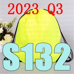 Bags Latest 2023 Q3 BS 132 Drawstring Bag BS132 Belt Waterproof Backpack Shoes Clothes Yoga Running Fitness Travel Bag