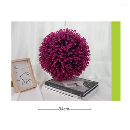 Decorative Flowers Landscaping Grass Ball Lovely Plastic Simulation Plants Stage Wall Hanging Wedding Coffee Shop Brand