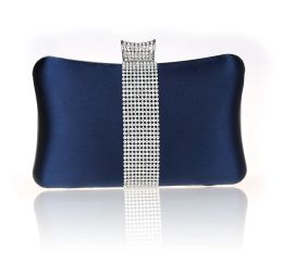 Bags 2019 High Quality Navy Blue Ladies Wedding Evening Bag Clutch handbag Bride Party Purse Mini Makeup Bag Mujer Bolso 03860