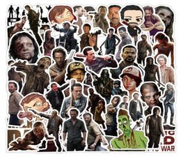 50PcsLot Classic Horror TV series The Walking Dead sticker Graffiti Kids Toy Skateboard car Motorcycle Bicycle Sticker Decals Who4363504