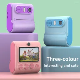 Digital Cameras Children 1080P HD Camera Toys Instant Print Child Selfie Toy 2.4 Inch Thermal Printer For Girls Boys Gift