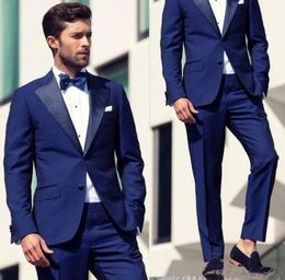 Fashion Classic Fit Groom Tuxedos Wedding Party Wear Prom Set Two PiecesJacketPants Groom Wear Business Suit4792431