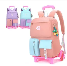 Bags kids School trolley bag for girls School Rolling backpack Bags school wheeled backpack for girls school bag wheels for girls