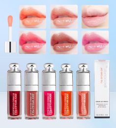 Lip Balm Fashion 6ml Crystal Jelly Moisturizing Plumping Lipgloss Sexy Tinted Lip Plumper Lips Makeup2900040