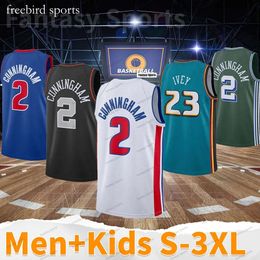 Cade 2 Cunning Basketball Jersey Jaden Ivey Ausar Thompson James Wiseman Joe Harris Isaiah Livers Ed White City Green Men Kids