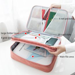 Briefcases Business Briefcase Bag with Lock Large Capacity Waterproof Document Bags Home Travel Organiser School Office File Folder Supply