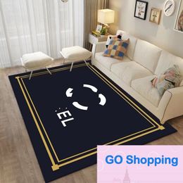 Light Luxury Fashion High-Grade Living Room Carpet Big Brand Sofa Coffee Table Blanket Crystal Velvet Mat Bedroom Large Size Full-Covered Stain-Resistant Mats