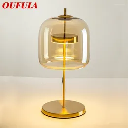 Table Lamps OUFULA Nordic Creative Lamp Contemporary Desk Light LED For Home Bedside Decoration