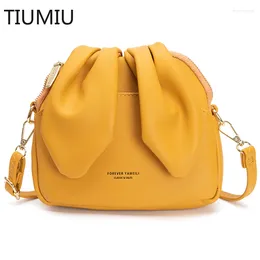 Evening Bags TIUMIULadies Single Shoulder Messenger Bag Small Crossbody Phone For Women Girl's Mini Purse PU Wallet Wholesale Handbag