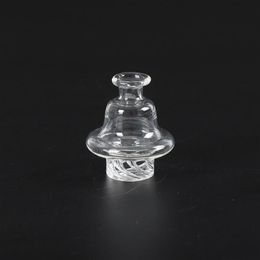 Cyclone Riptide Carb Cap Spinning smoke Clear Glass Caps For 25mm flat top bangers Dome Terp Pearl Quartz Banger Nail Hookah Bongs