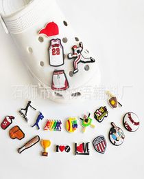 Anime charms wholesale childhood memories baseball sports funny gift cartoon charms shoe accessories pvc decoration buckle soft rubber charms fast ship3909023