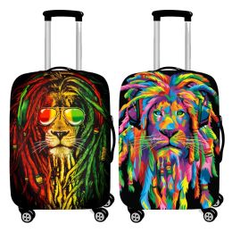 Accessories Thicken Elastic Luggage Cover african lion Baggage Covers Suitable for 19 To 32 Inch Suitcase Case Dust Cover Travel Accessories