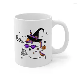 Mugs Boo Cute Ghost Mug Halloween Coffee Cup Gift Hallow