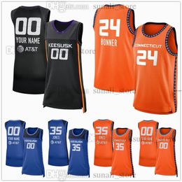 2024 Connecticut Sun Women Basketball Jerseys 24 DeWanna Bonner 35 Jonquel Jones Banham Ndour-Fall Jefferson Thomas Nelson-Ododa Hatar Willoughby Wiese Carrington