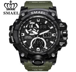 Brand SMAEL Sport Watches for Men Waterproof SHOCK LED Digital Watch Men039s Wristwatch Clock Man 1545C Big Mens Watches Milita6093507