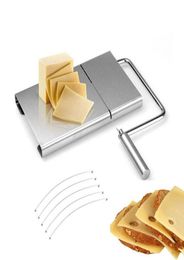 50pcs 304 Stainless Steel Cheese Slicer Wire Cutting Butter Cutter Kitchen Cheese Slice Board Cheese Cutting Tool3225757