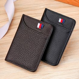 Holders Genuine Leather Credit Card Wallet Men and Women Fashion Soft Thin ID Card Holder Portable Wallet Slim Business Card Holders