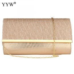 Clutches Women Evening Bag Over Shoulder Bags Chain Clutch Purse Day Dinner Party Bag Luxury Wedding Purse Rose Gold Bolsa Feminina