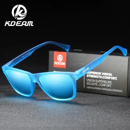 KDEAM Polarised MenWomen Sunglasses Ultra Light Design Driving Car Sports Shades Unbreakable TR90 Arm with Case 240414