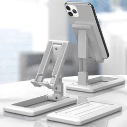 2024 Foldable Tablet Mobile Phone Desktop Phone Stand for iPad iPhone Samsung Desk Holder Adjustable Desk Bracket Smartphone Stand Foldable