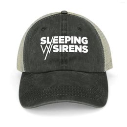 Berets Sleeping With Sirens Cowboy Hat Anime Golf Cap Designer Man Women's