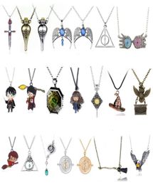 necklace Movie Nelace time converter hourglass owl potion bottle Deathly Hallows Pendant3018661