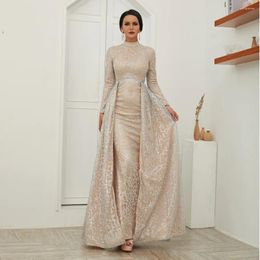 Party Dresses 2024 Vintage Sequined Formal Evening Gown Vestidos Formales Floor-Length Celebrity