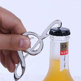 Bottle Note Music Steel Stainless Creative Opener Sier Corkscrew Wedding Favours Gift Party Kitchen Tool Opp Bag Th1170