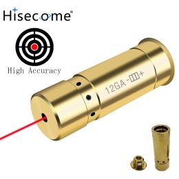 Scopes 12ga Caliber Red Dot Laser Calibrator Brass Bullet Bore Laser Sight for Shotgun Shooting Aiming Tactical Hunting Accessories