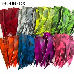 Packs IBOUNFOX Camo Colours Archery Arrow Feathers Fletching 4" 50 Pack Shield Cut Right Wing Turkey Hunting Fletches