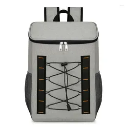 Backpack 2024 Fashion Outdoor Large Capacity Movable Fresh And Cold Insulation Warehouse Picnic Camping Oxford Cloth DOS11