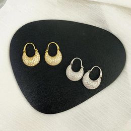 Dangle Earrings Rhinestone Charm Women Cute Alloy Metal Hoop Earring Jewellery Girls Teens Daily Wear Temperament