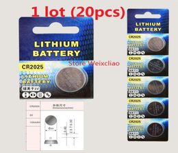 20pcs 1 lot CR2025 3V lithium li ion button cell battery CR 2025 3 Volt liion coin batteries 96045672998490