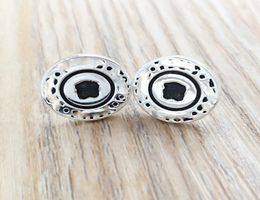 Silver Buttons Earrings Stud Bear Jewelry 925 Sterling Fits European Jewelry Style Gift Andy Jewel 6174135006700106